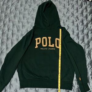 Polo by Ralph Lauren Green Hoodie with Gold Logo